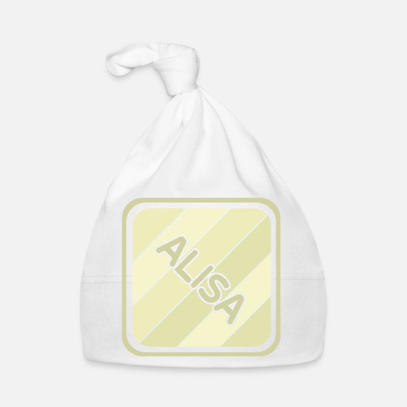 Alisa als Mädchenname Baby Bio-Mütze