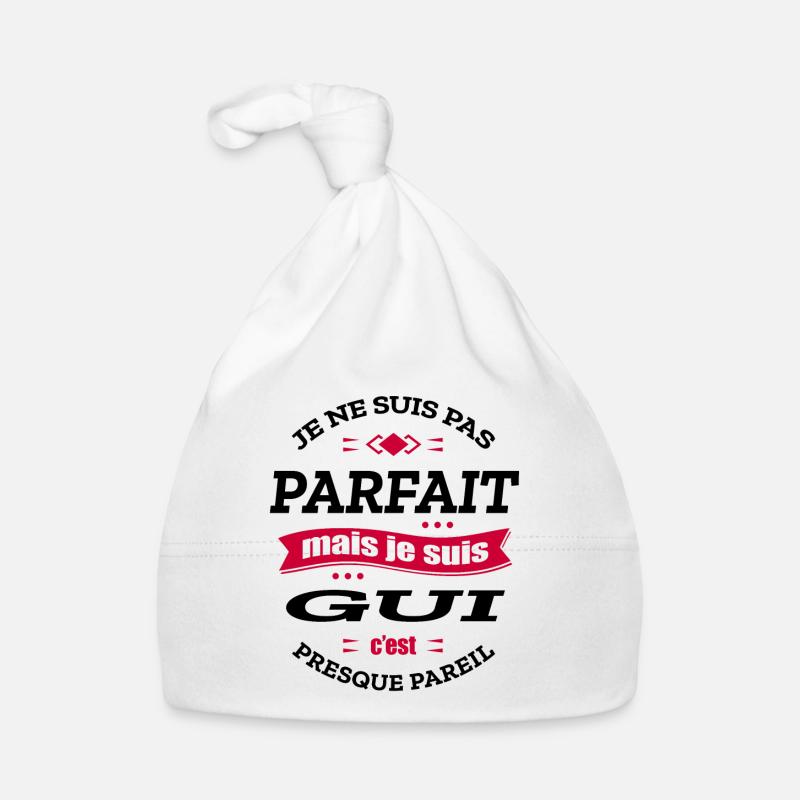 GUI PARFAIT - PRENOM GUI Bonnet bio Bébé