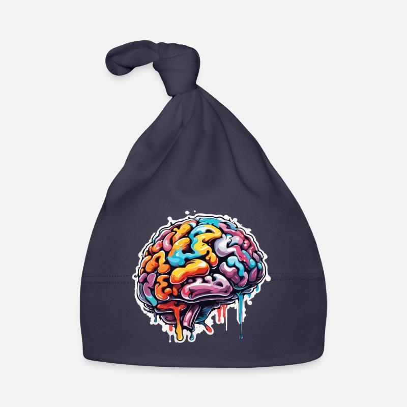 Brain / Knowledge / Intelligence / Smart / Thinking Organic Baby Cap