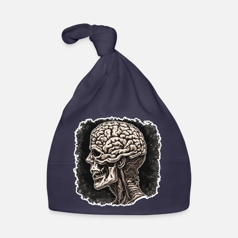 Brain / Knowledge / Intelligence / Clever / Thinking Organic Baby Cap
