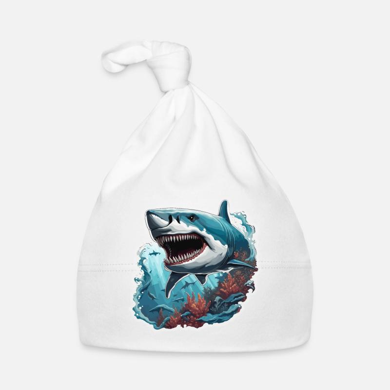 Requin / Faune / Sous-marin / Mer / Océan Bonnet bio Bébé
