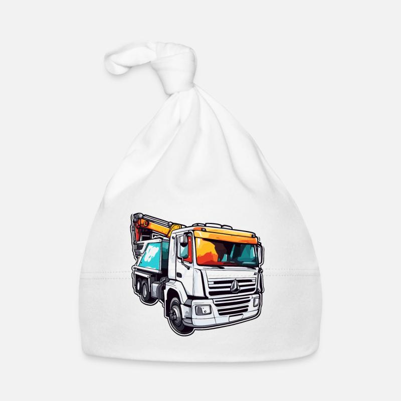 Crane / construction site / winch / crane system Organic Baby Cap