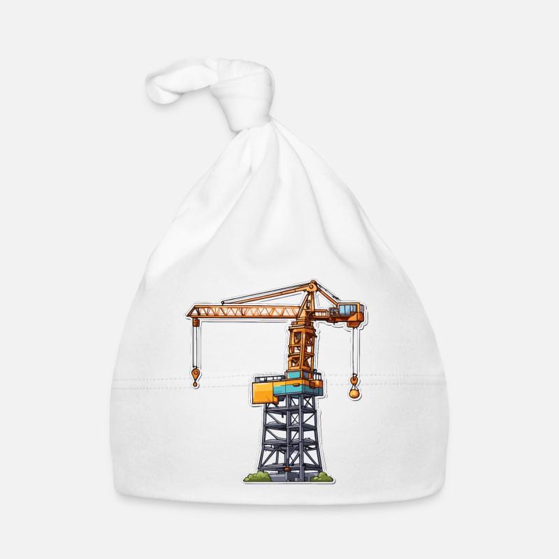 Kran / Baustelle / Seilwinde / Kransystem Baby Bio-Mütze