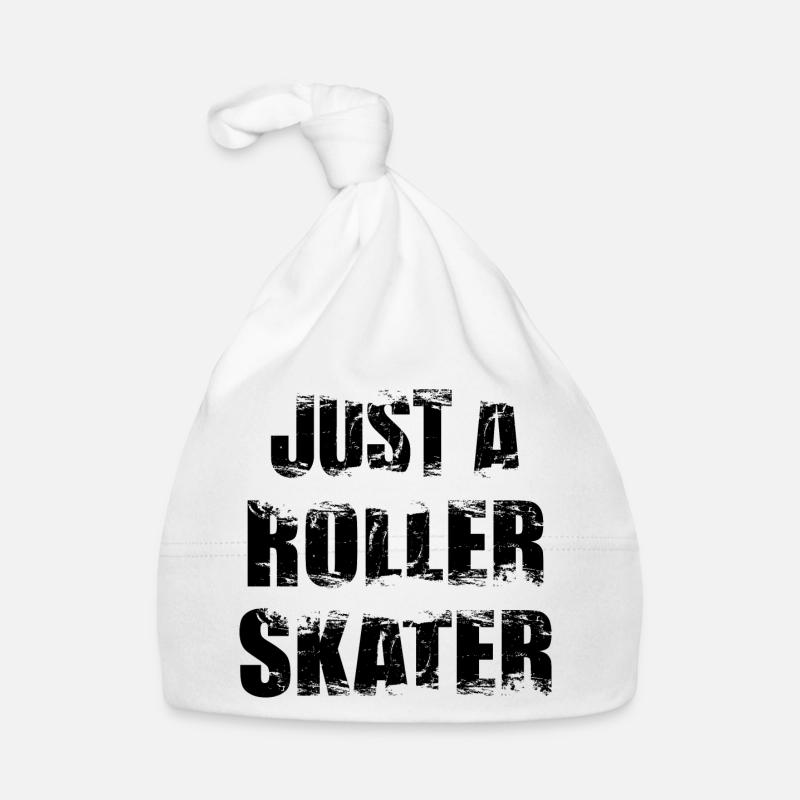 Just a roller skater Organic Baby Cap