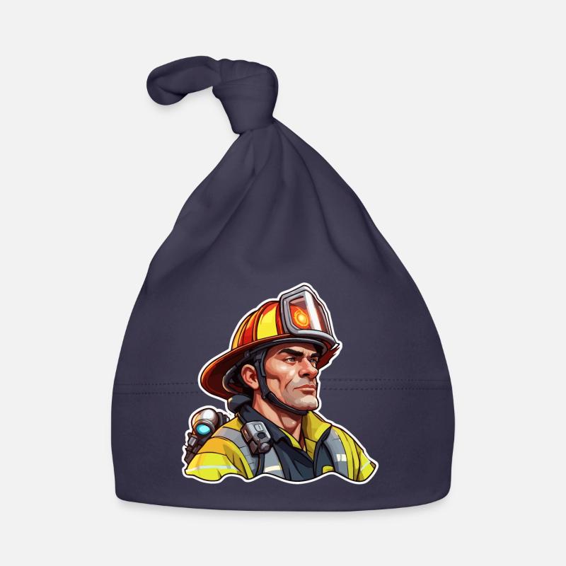 Firefighter / Fire / Fire / Extinguish / Hero Organic Baby Cap