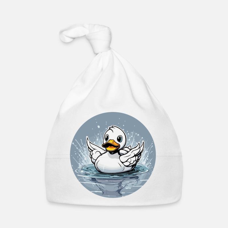 Canard en caoutchouc / canard en caoutchouc / eau / baignoire Bonnet bio Bébé