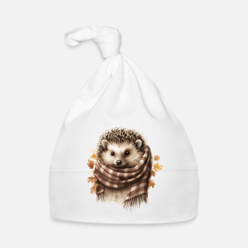 Igel mit Schal Süßes Tier Baby Bio-Mütze