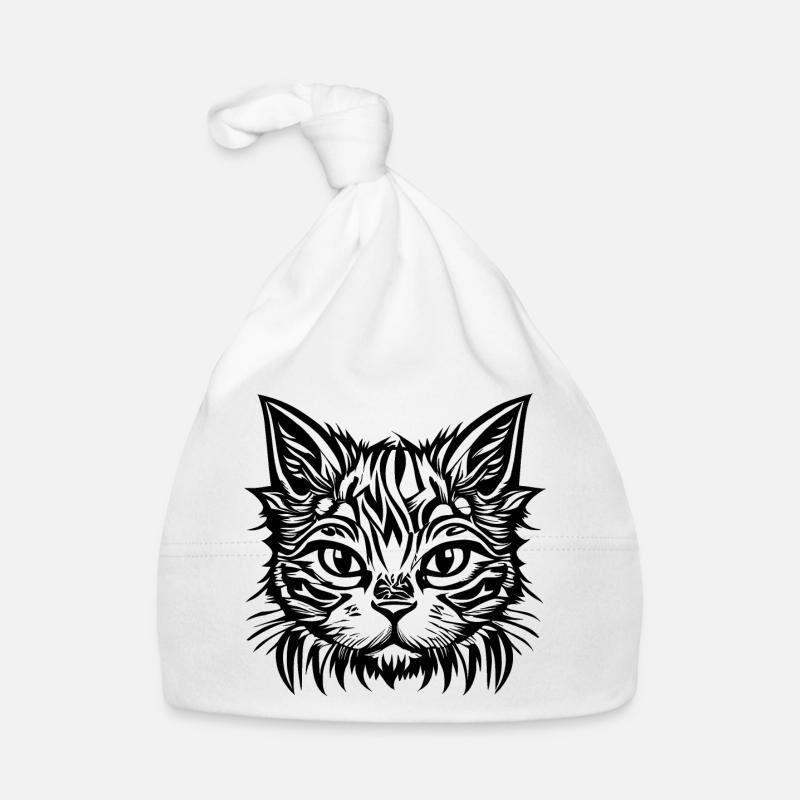 Manga Comic Katze "Stubentiger" Baby Bio-Mütze