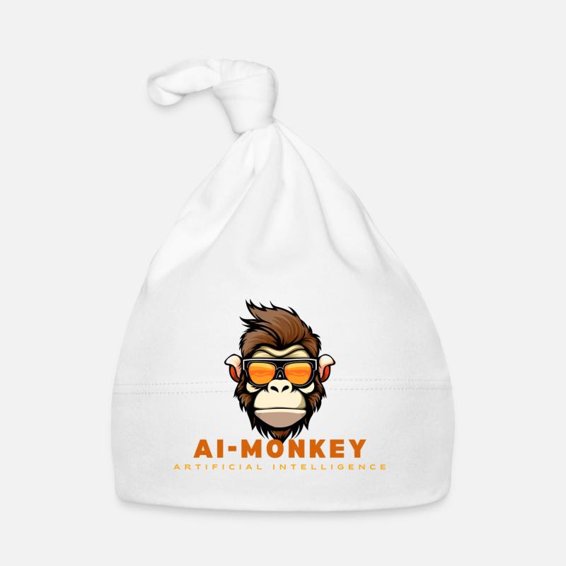 Singe IA avec lunettes de soleil Bonnet bio Bébé