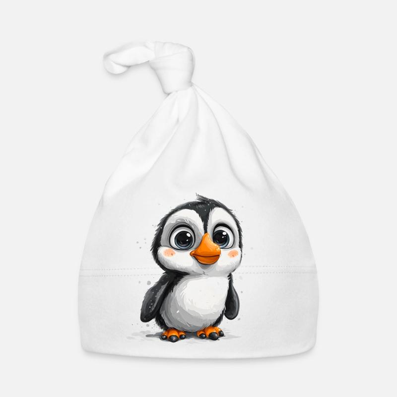 Pingouins mignons Animal mignon bébé pingouin du pôle Sud Bonnet bio Bébé