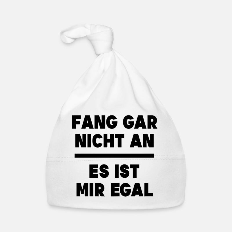 I don't care Statement Relax indifferent Organic Baby Cap