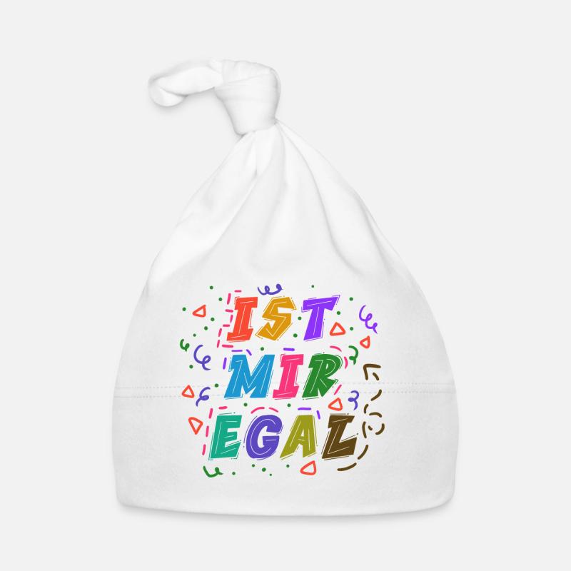I don't care Statement Indifferent Chill Organic Baby Cap