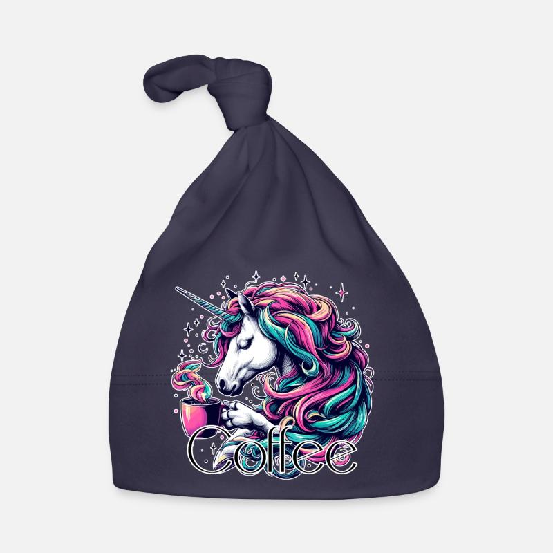 Einhorn Kaffee Geschenk Baby Bio-Mütze