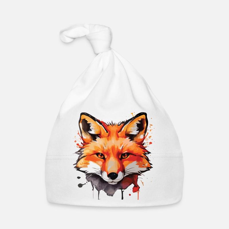 Renard mignon Bonnet bio Bébé