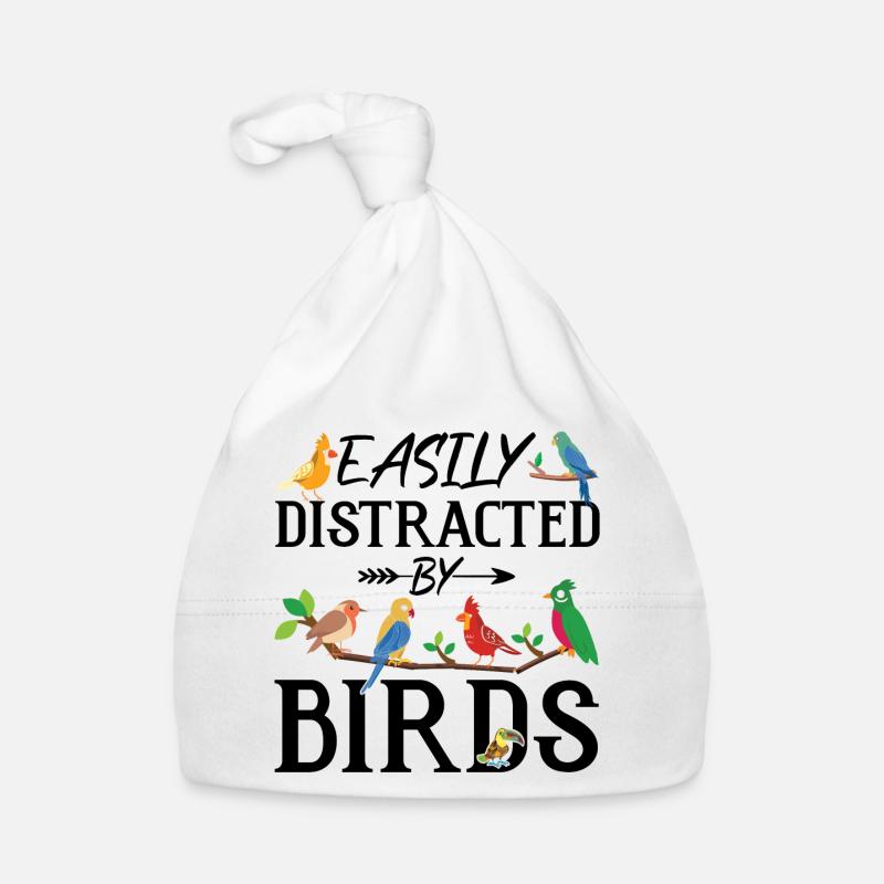 Easily Distracted by Birds Organic Baby Cap
