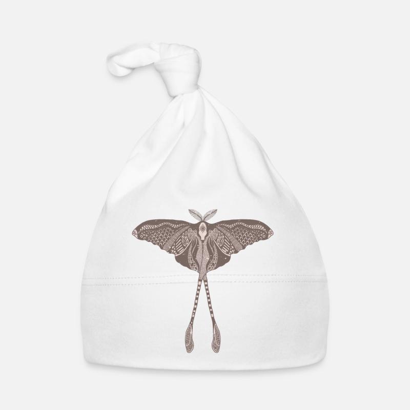 Chinese Moon Moth - Luna Moon Moth Organic Baby Cap