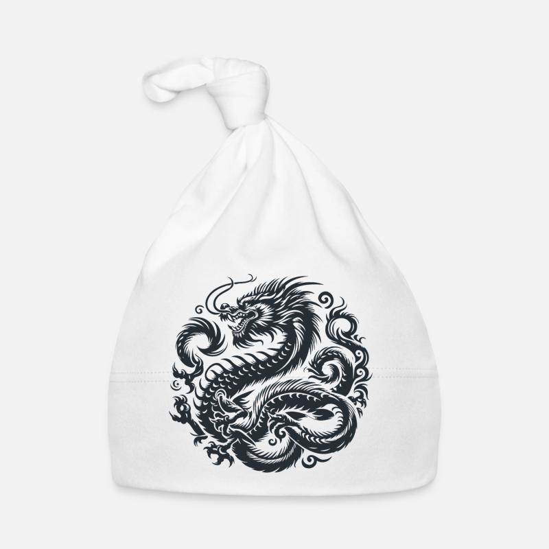 Tatouage de dragon chinois Bonnet bio Bébé