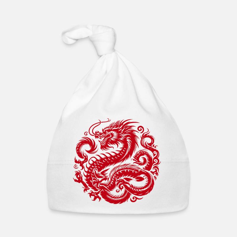 Tatouage de dragon chinois Bonnet bio Bébé