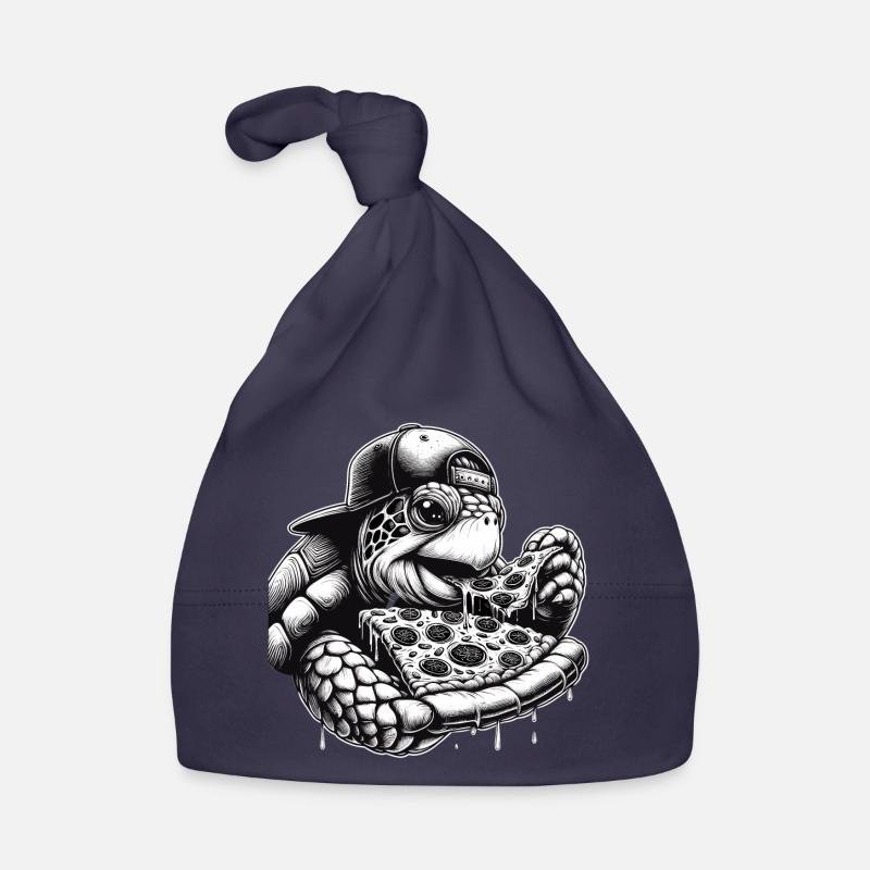 Schildkröte Pizza Cappy Geschenk Baby Bio-Mütze