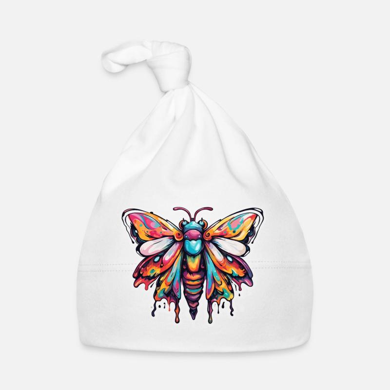 Moth / animal / insect / larva / pest Organic Baby Cap