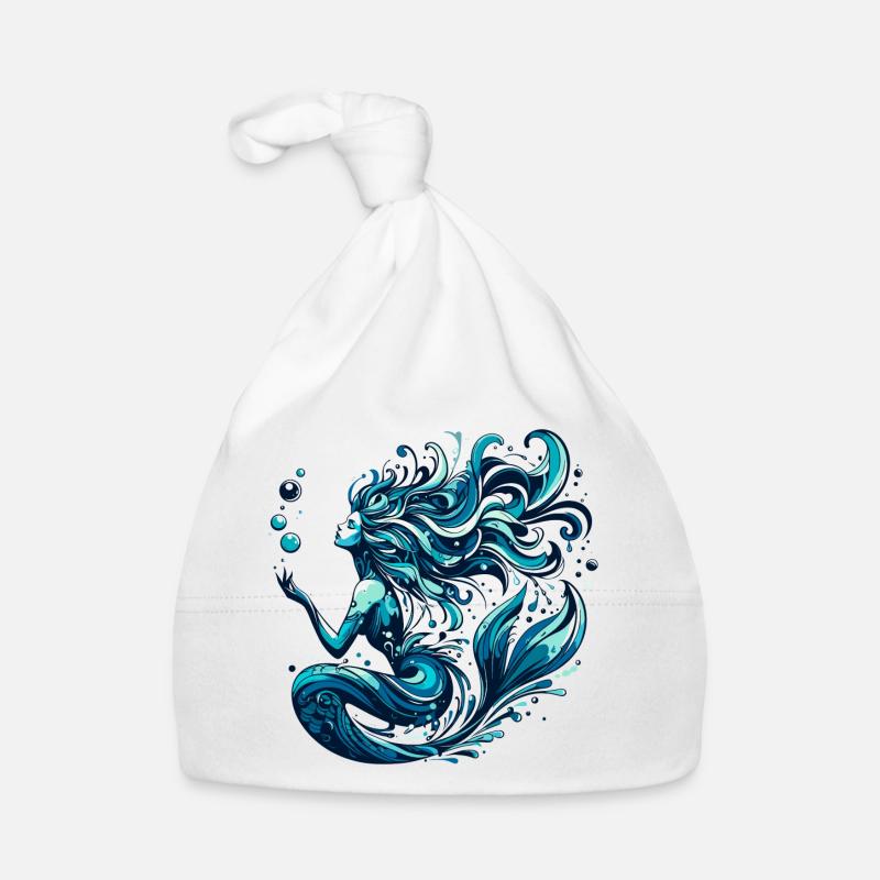 Mermaid Gift Organic Baby Cap