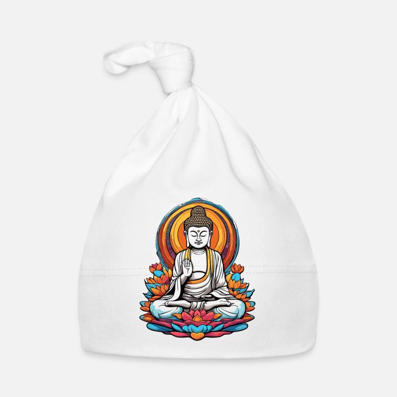 Buddha / Buddhismus / Glaube / Religion / Mantra Baby Bio-Mütze