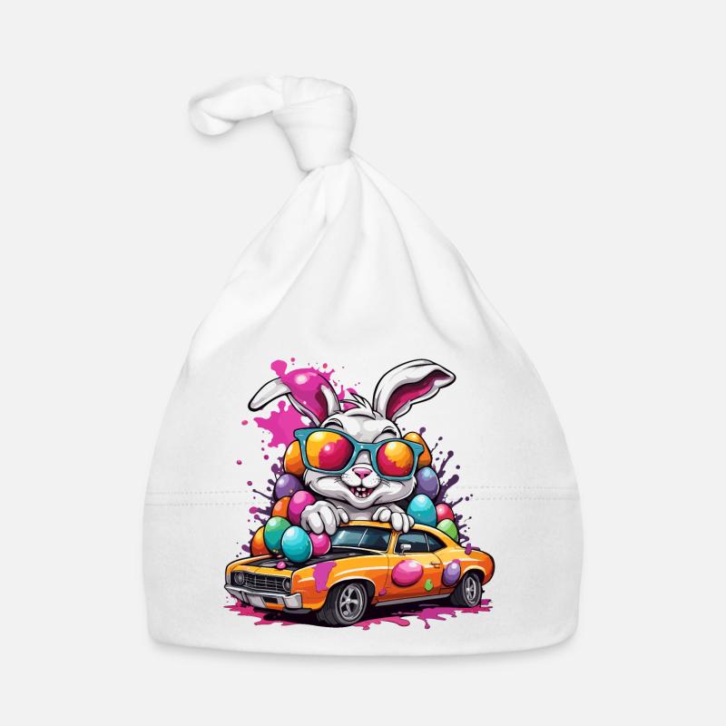 Lapin de Pâques / Pâques / Oeufs / Vacances / Pâques Bonnet bio Bébé