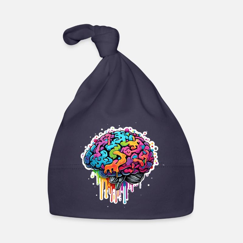 Brain / Knowledge / Intelligence / Smart / Thinking Organic Baby Cap