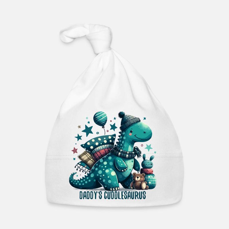 Daddy’s Cuddlesaurus Kuschel-Dinosaurier Geschenk Baby Bio-Mütze