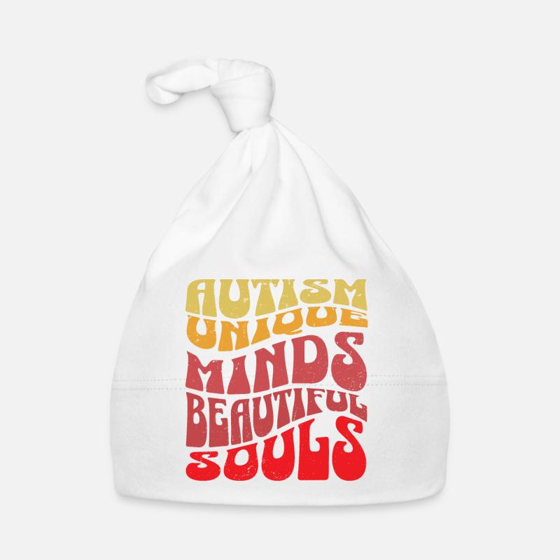 Autismus Einzigartige Köpfe, schöne Seelen Baby Bio-Mütze