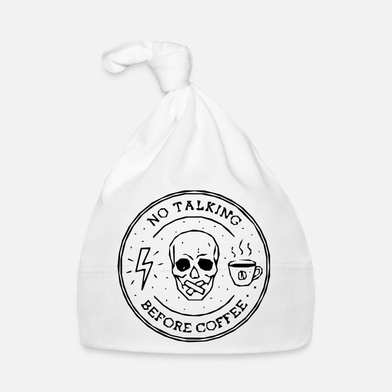 no talking coffee Organic Baby Cap