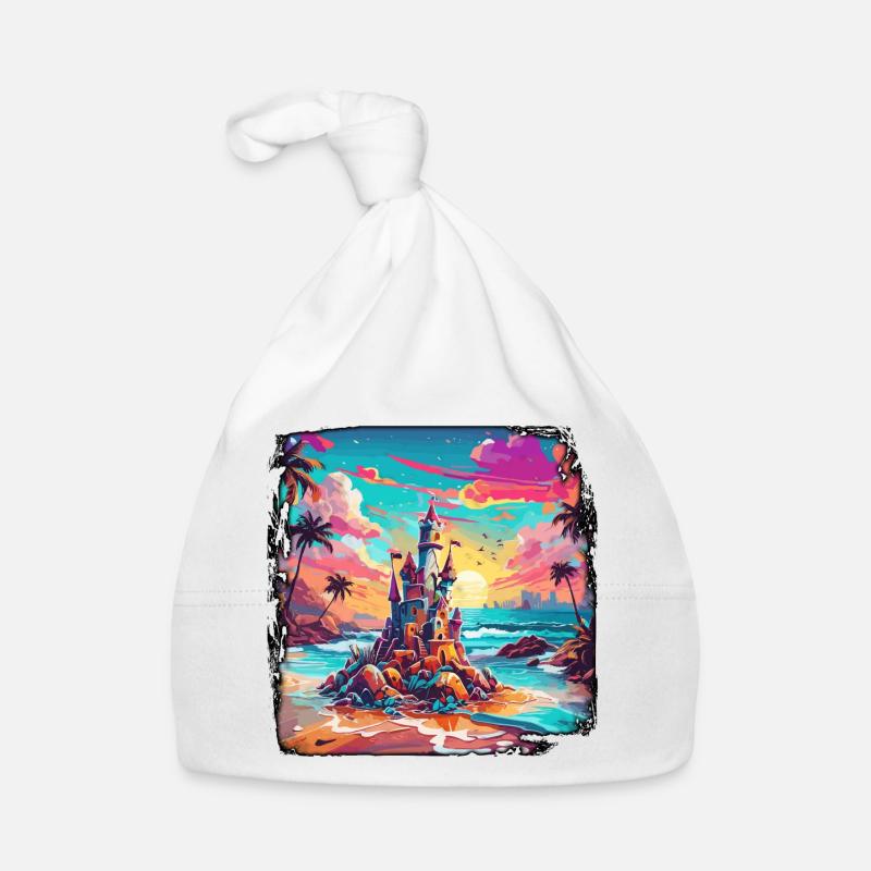 Château de sable / Construction / Jouer / Château / Vacances Bonnet bio Bébé
