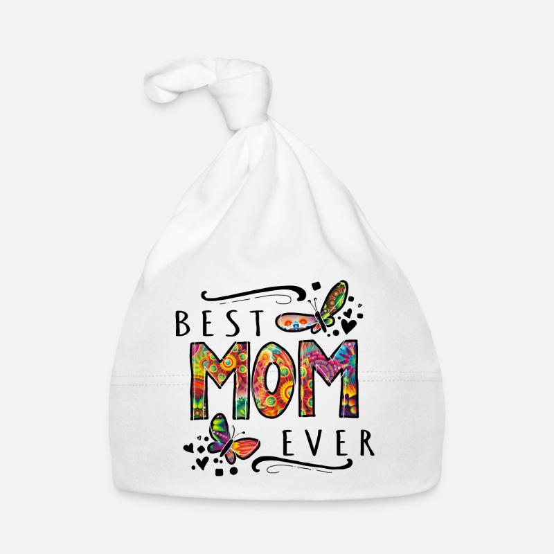 best mom ever muttertag mama bunt Baby Bio-Mütze