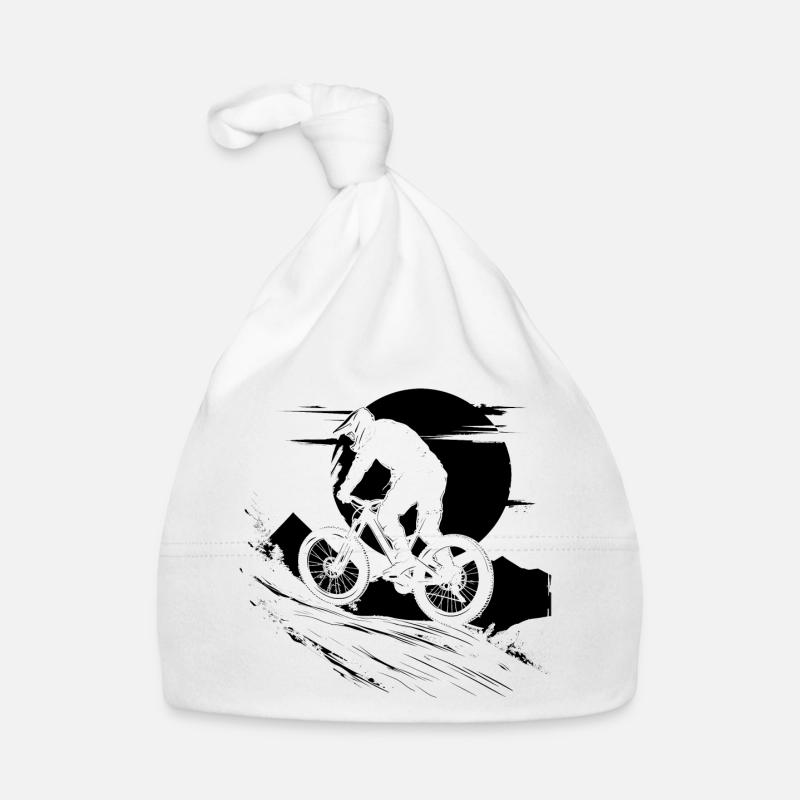 Illustration de cycliste Bonnet bio Bébé