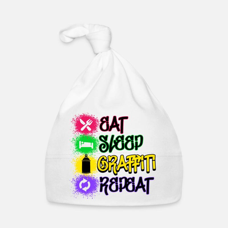 Graffiti Statement Sprayer Spray Can Art Organic Baby Cap
