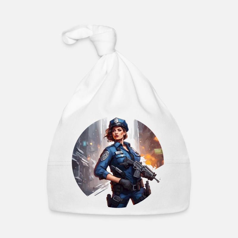 Police / Opérations / Profession / Emploi / Forces d’urgence Bonnet bio Bébé