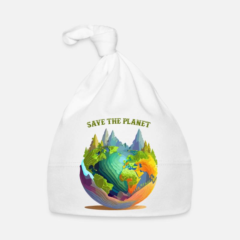 Save the planet Organic Baby Cap