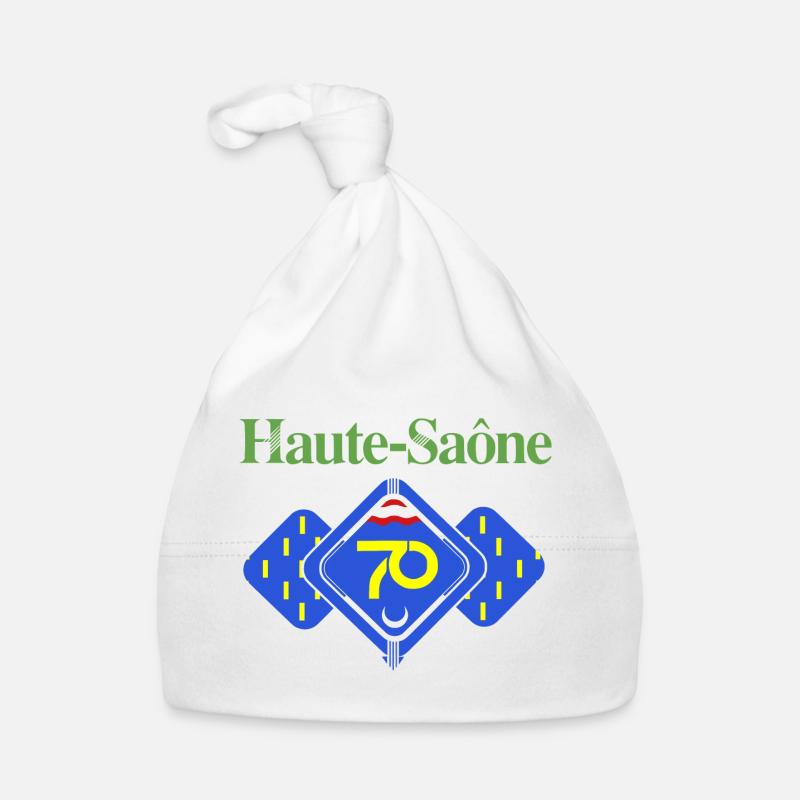 Haute-Saône - Bonnet bio Bébé - blanc