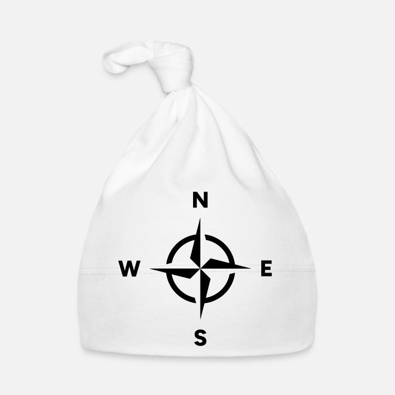 Compass Navigation Orientation Cardinal Direction Organic Baby Cap