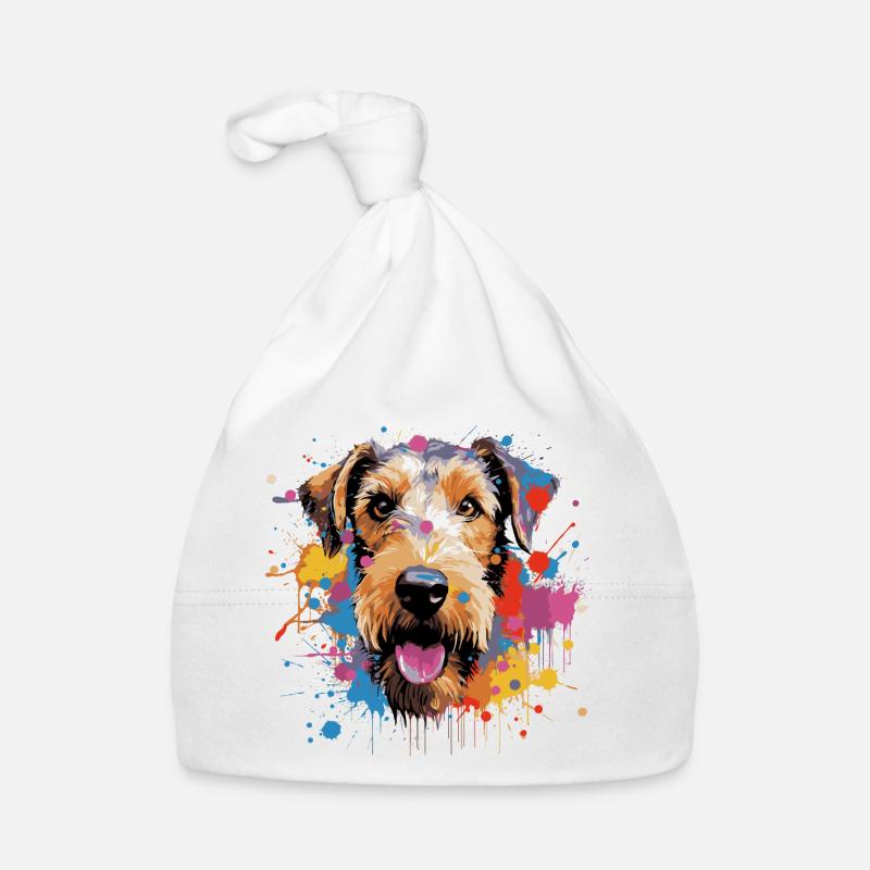 Wirehaired Fox Terrier Organic Baby Cap