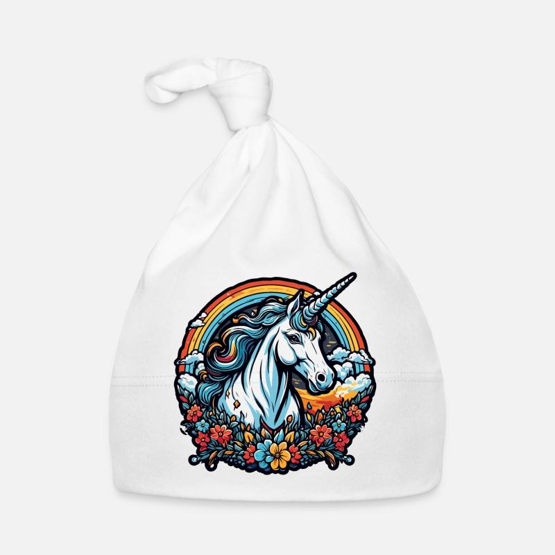Unicorn / Mythical Creatures / Fairy Tale / Magic / Glitter Organic Baby Cap