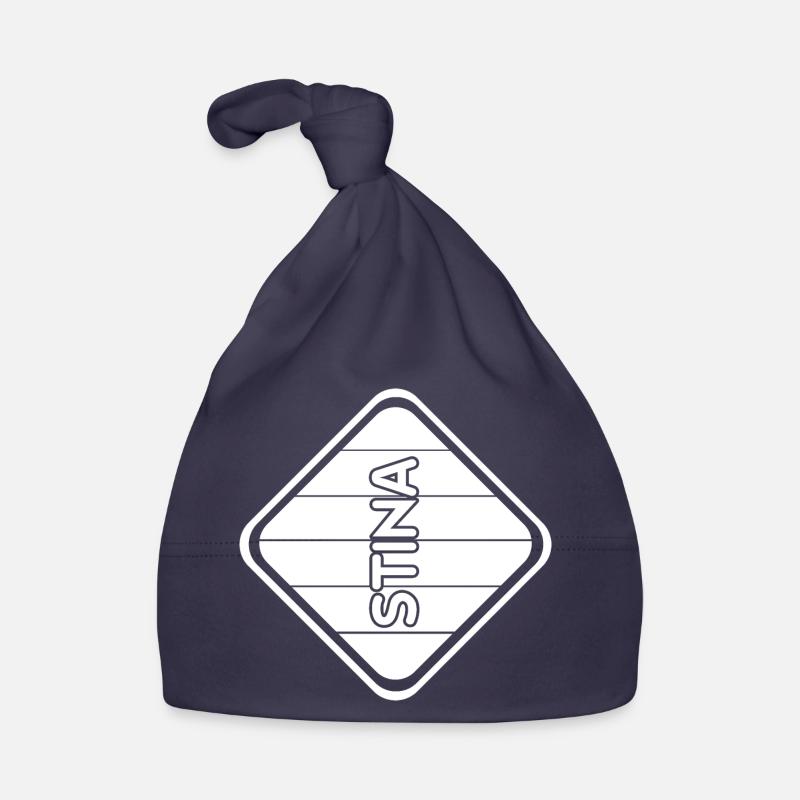 First name Stina Organic Baby Cap