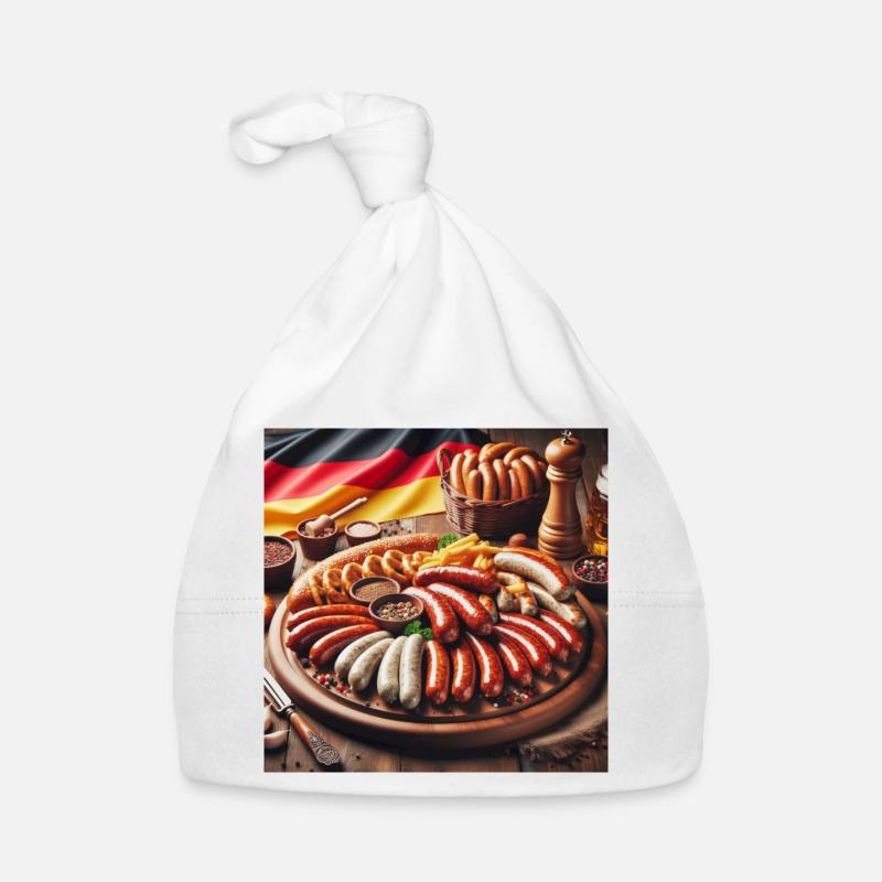 Deutsche Würstchen Baby Bio-Mütze