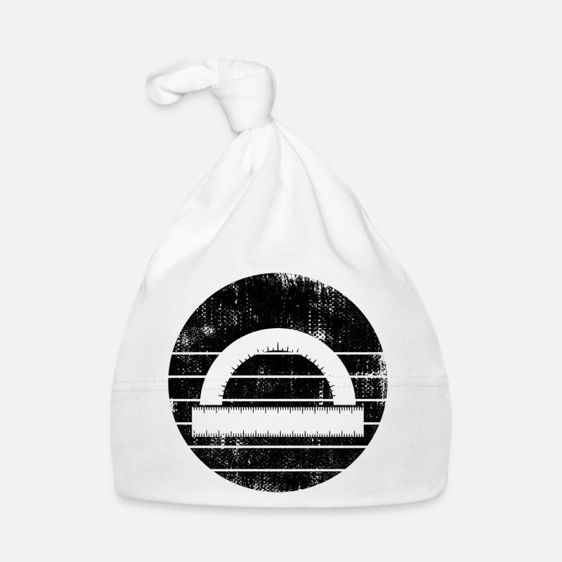 Protractor Ruler Organic Baby Cap