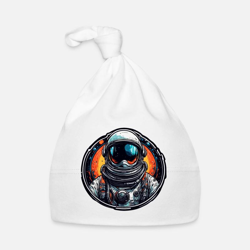 Astronaute / Espace / Vaisseau spatial / Vaisseau spatial / Lune Bonnet bio Bébé