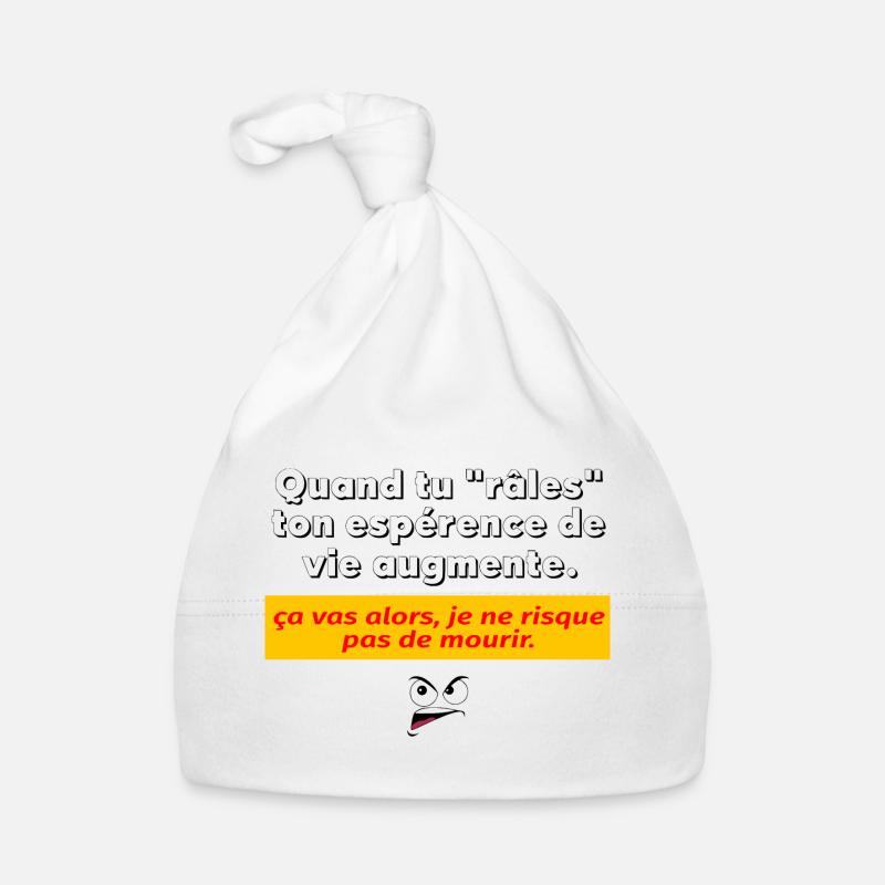 Wenn du murrst - Baby Bio-Mütze - Weiß