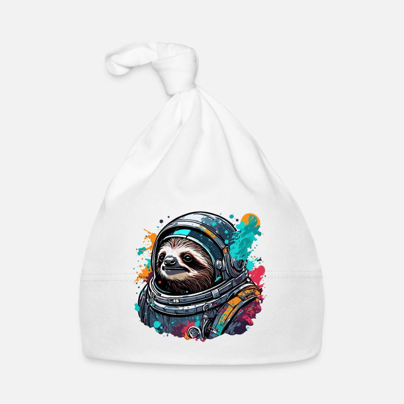 Astronaut / Space / Animal / Sloth / Spaceship Organic Baby Cap