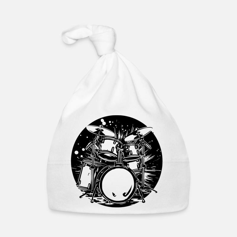 Drum Graphics Organic Baby Cap