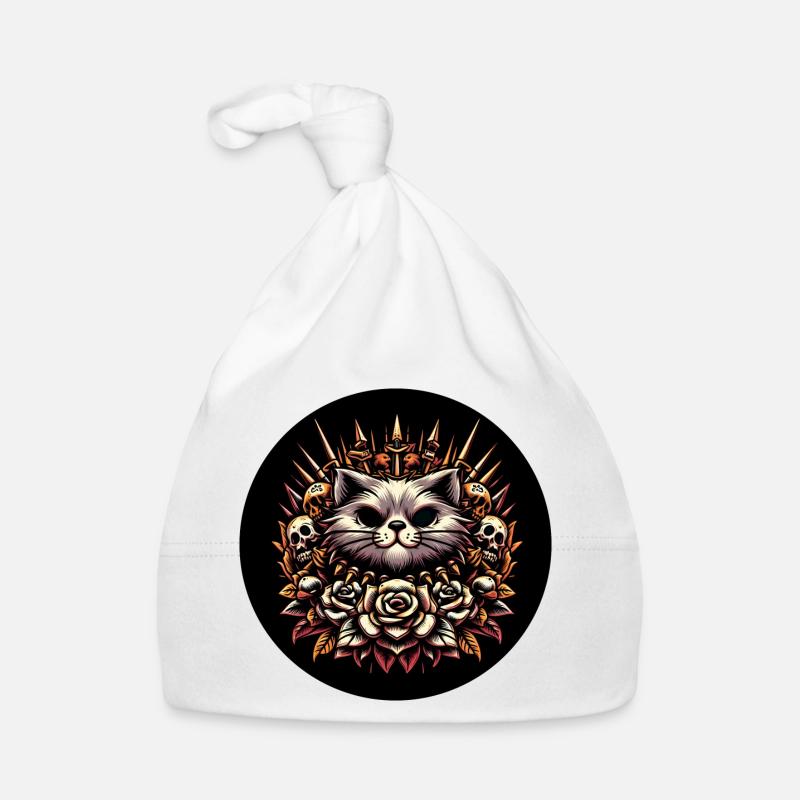 Evil cat Organic Baby Cap