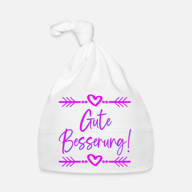GENESUNGSSPRÜCHE - GUTE BESSERUNG WÜNSCHEN Baby Bio-Mütze